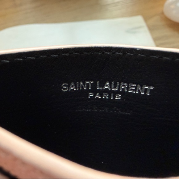 Saint Laurent Leather Card Holder - Picture 9 of 10